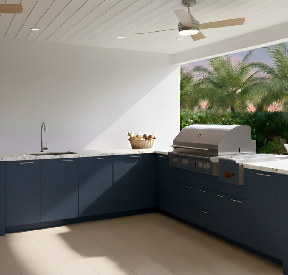 Outdoor Kitchen in Harbor Finish