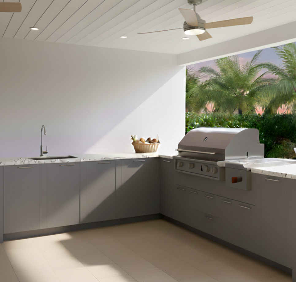 Outdoor Cabinetry in Gray