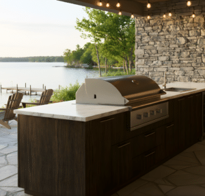 Common materials for outdoor kitchen cabinets