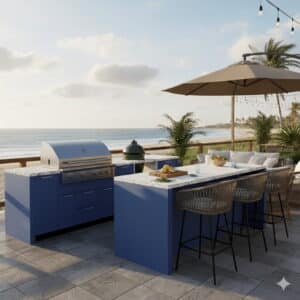 What Does Coastal Outdoor Kitchen Cabinet Design Require