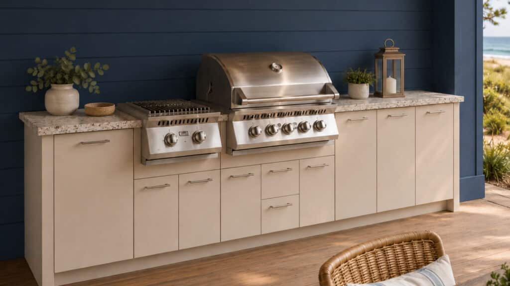 Choosing the Right Outdoor Grill Kitchen Cabinets (Stucco)