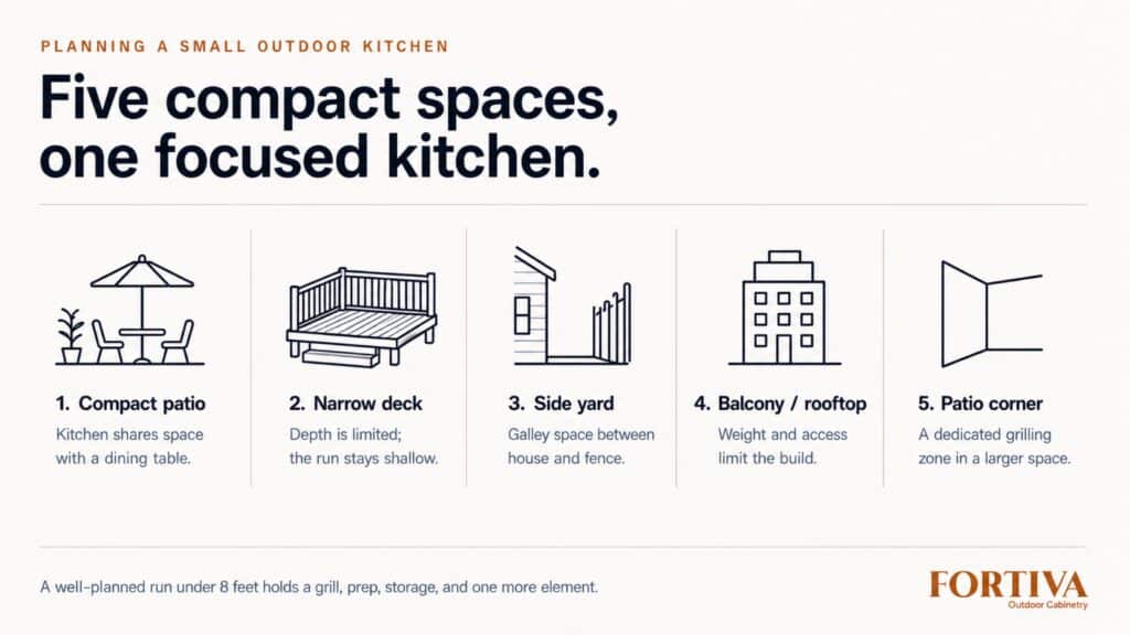 How Small Is a Small Outdoor Kitchen?